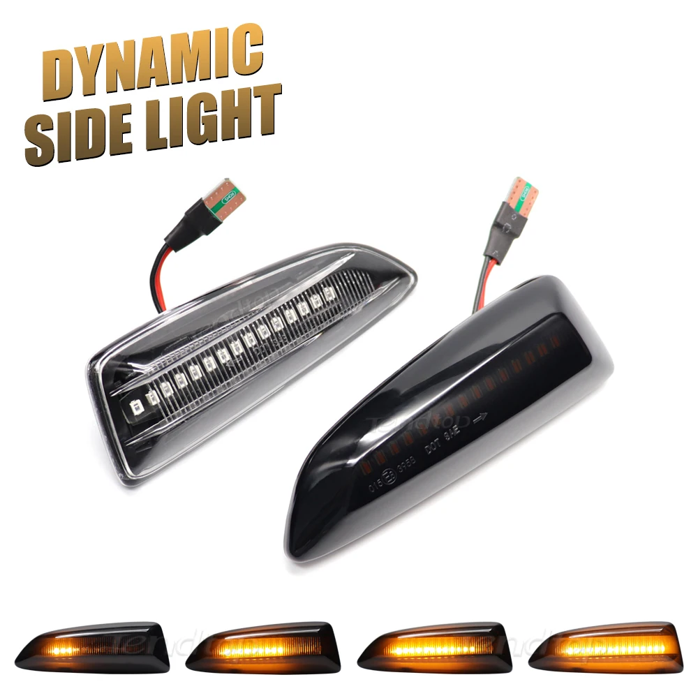 LED Dynamic Side Marker Turn Signal Lights Indicator Blinker Repeater For Opel Astra J Astra J K Zafira C Insignia B Grandland X