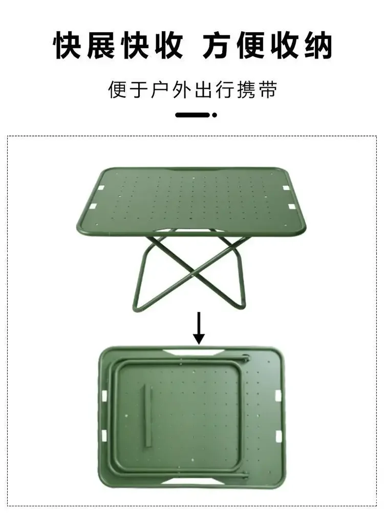 طاولة تكتيكية للتخييم في الهواء الطلق، طاولة عسكرية قابلة للطي من سبائك الألومنيوم، تخييم نزهة ذاتية القيادة للجيش البريطاني #4