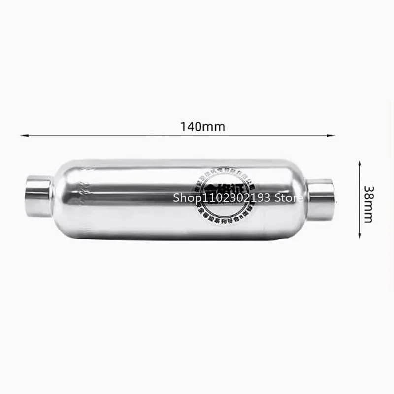 304 Stainless Steel Gas Tank Small Vacuum Buffer Pressure Tank 0.1L 1/4G Inlet Load Maximum 1.25MPA