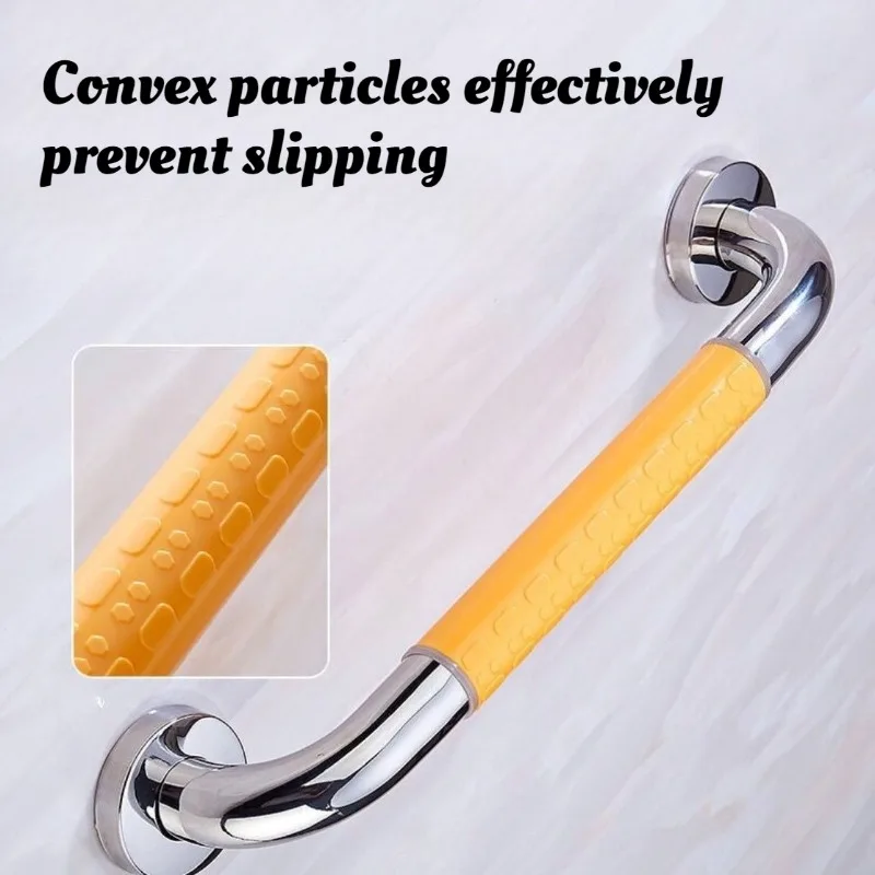 Metal Safe Bathroom Handrail Non-slip Anti-fall Thickened Bathroom Handrail High Load-bearing Elderly Disabled Person Furniture