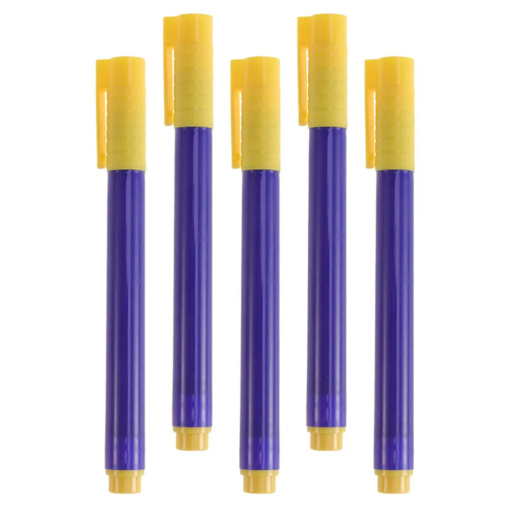 5Pcs Water-Based Banknote Pen Lightweight Longlasting Marking Counterfeit Money Checker for Retail Office Currency