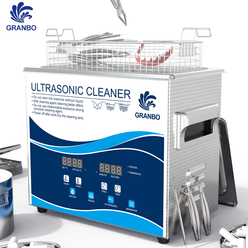 منظف منزلي بالموجات فوق الصوتية Granbo 3.2L 180W تنظيف بالموجات فوق الصوتية لأدوات تنظيف الأسنان