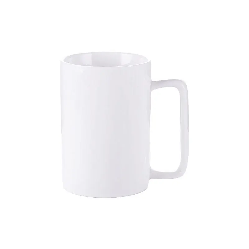 Pure White Mug Print Simple Hotel Ceramic Water Word Coffee Milk Tea Cup