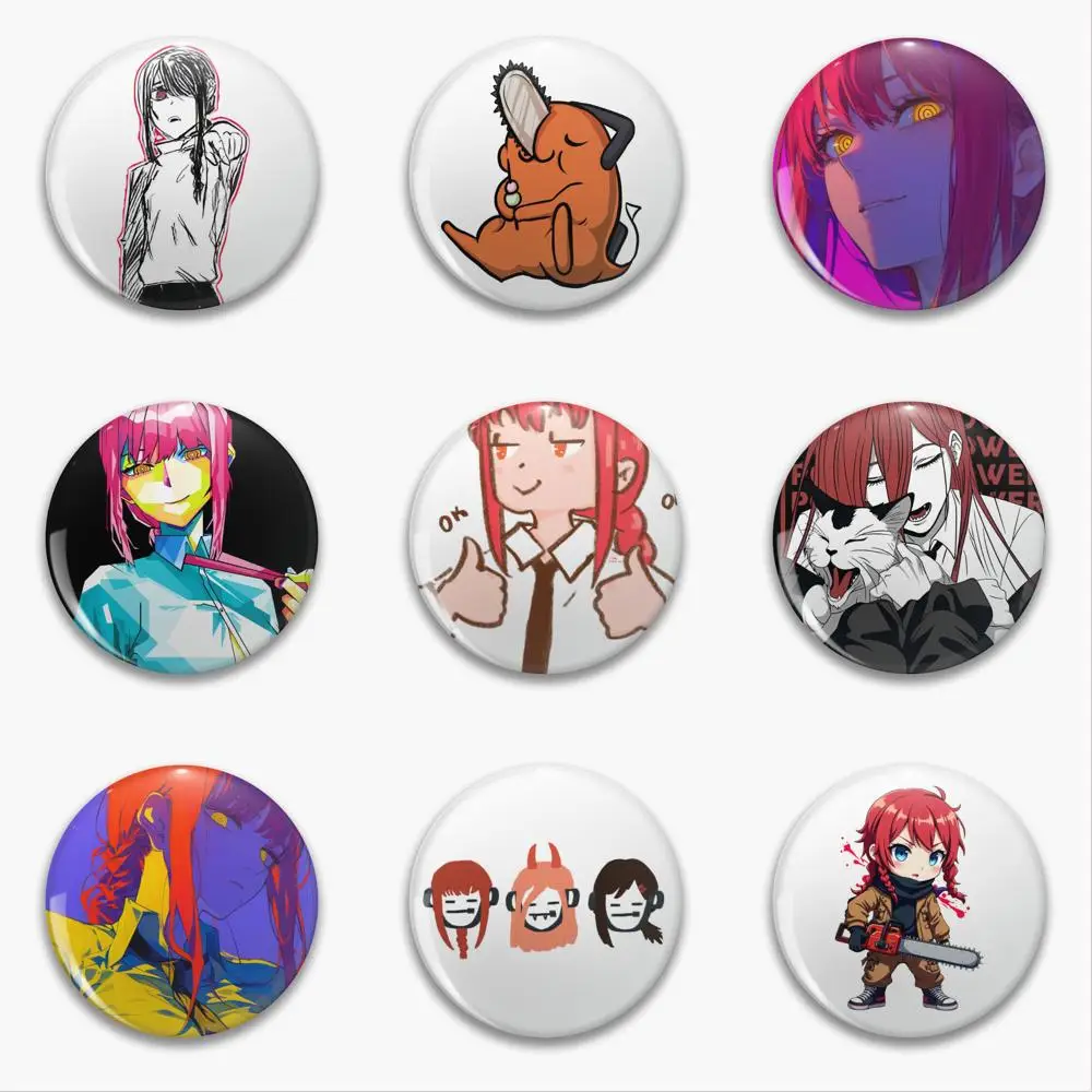 Makima Anime Character Brooches Anime Brooch Bag Clothing Hat Badge Accessories Jewelry Gifts
