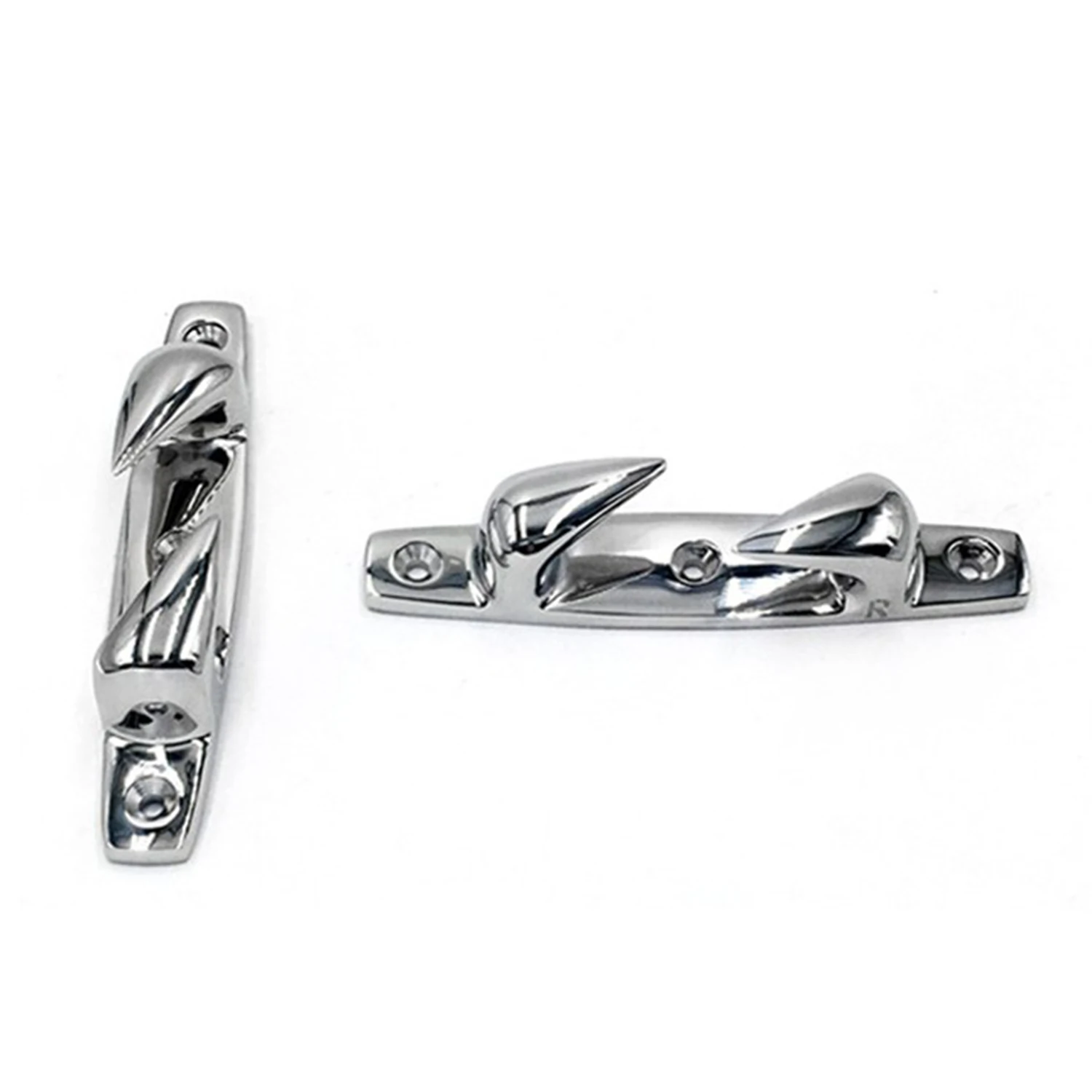 2 Pieces Heavy Duty Premium 316 Stainless Steel Boat Fairlead Cleat Chock Mooring Cleat 119mm 4.69 inch Accessories