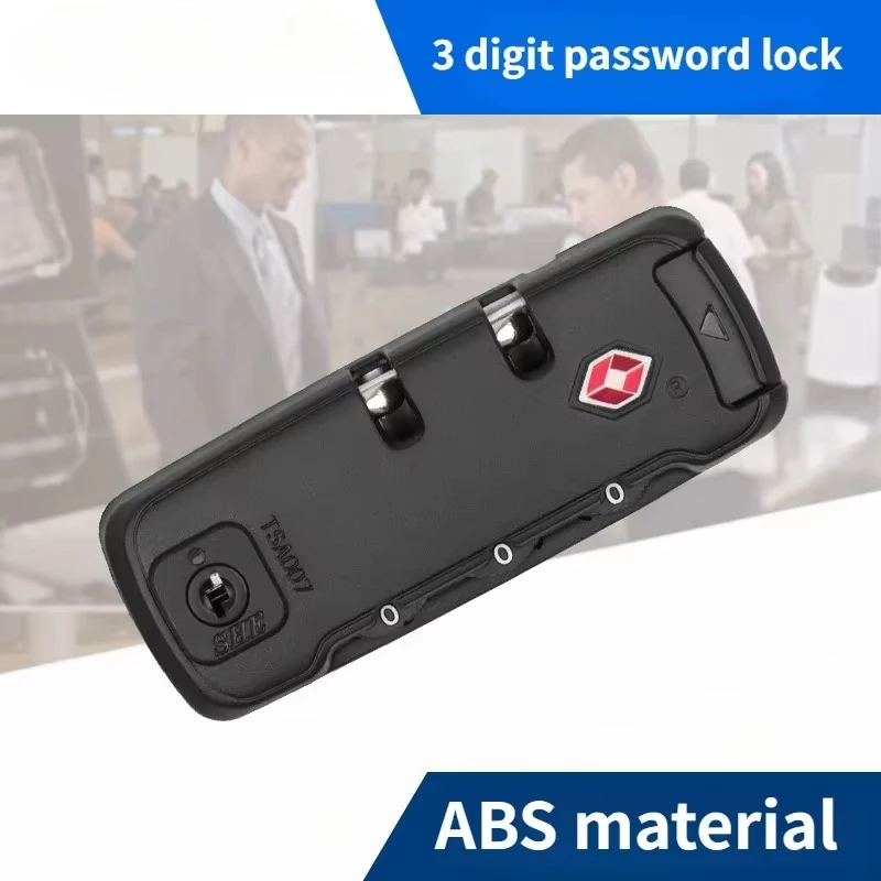 TSA Customs Password Lock Multi-purpose 3-digit Combination Lock For Travel Luggage Portable Suitcase Anti-Theft Code Padlock