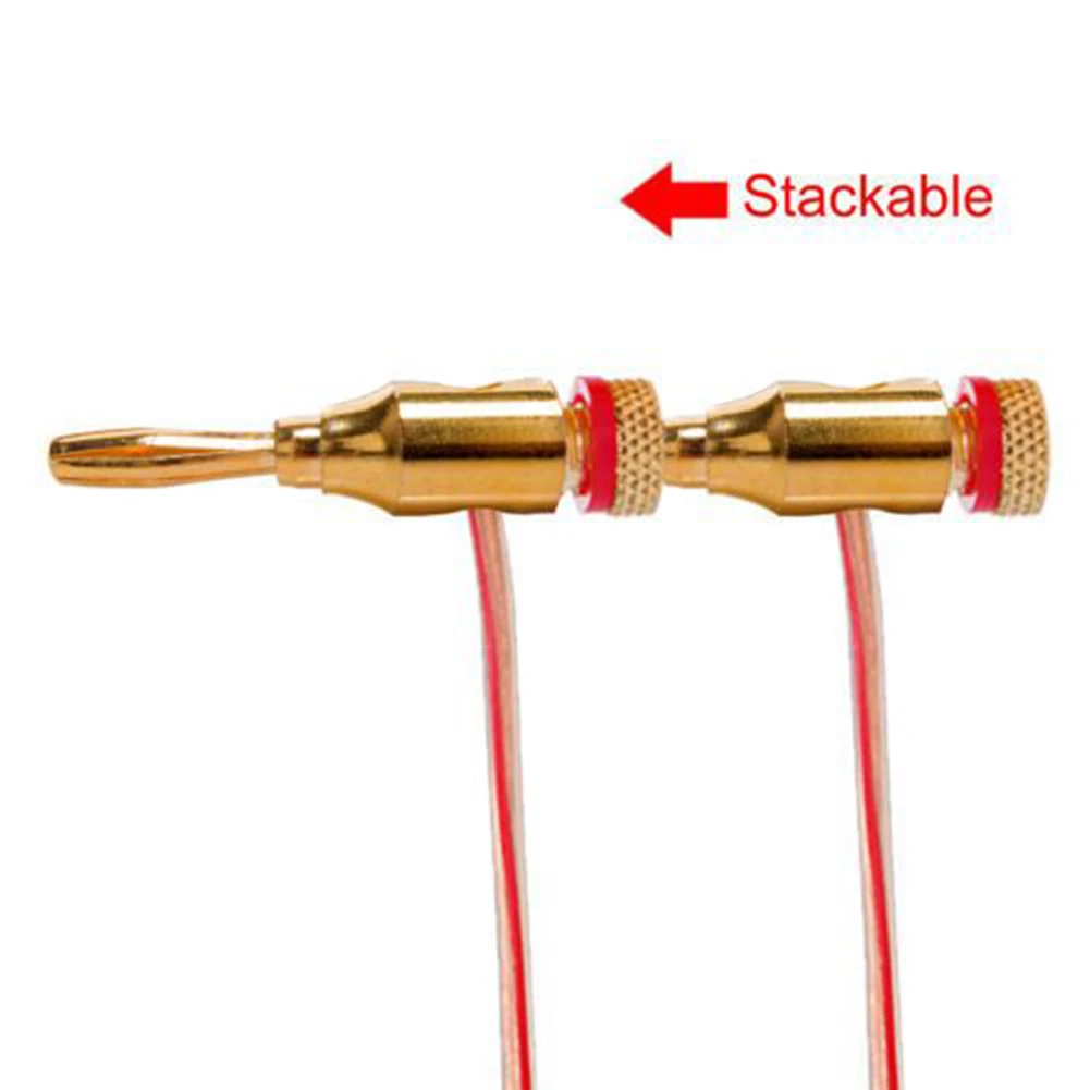 Head Type M 0.92x3.82cm 50V Alloy Alloy Shell Material Audio Connectors Diameter 4mm Gold Plating  Head Type M