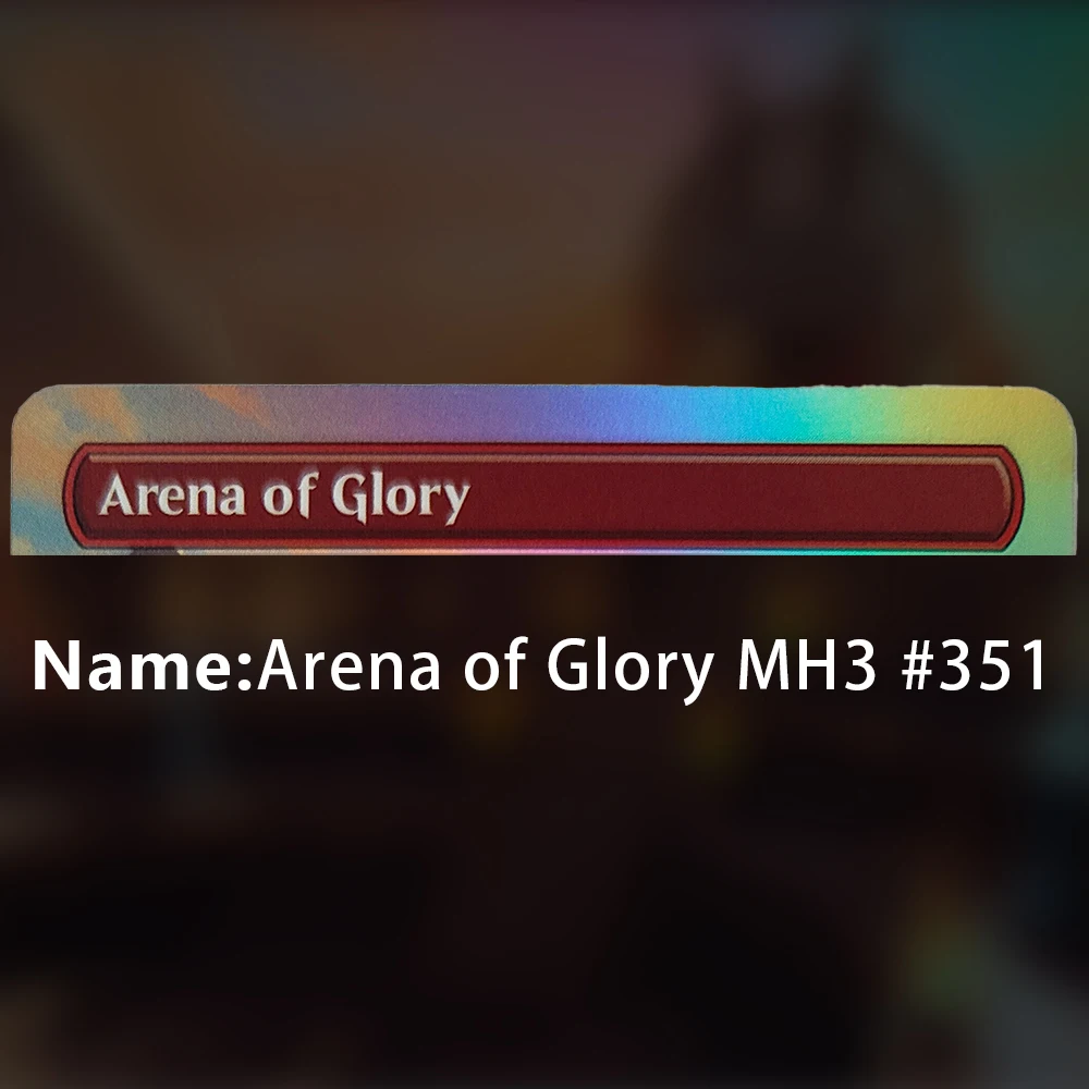 بطاقات سحرية مخصصة عالية الجودة من FOIL Arena of Glory Ancient Tomb Ashaya، Soul of the Wild Ponder Old Gnawbone Elesh Norn
