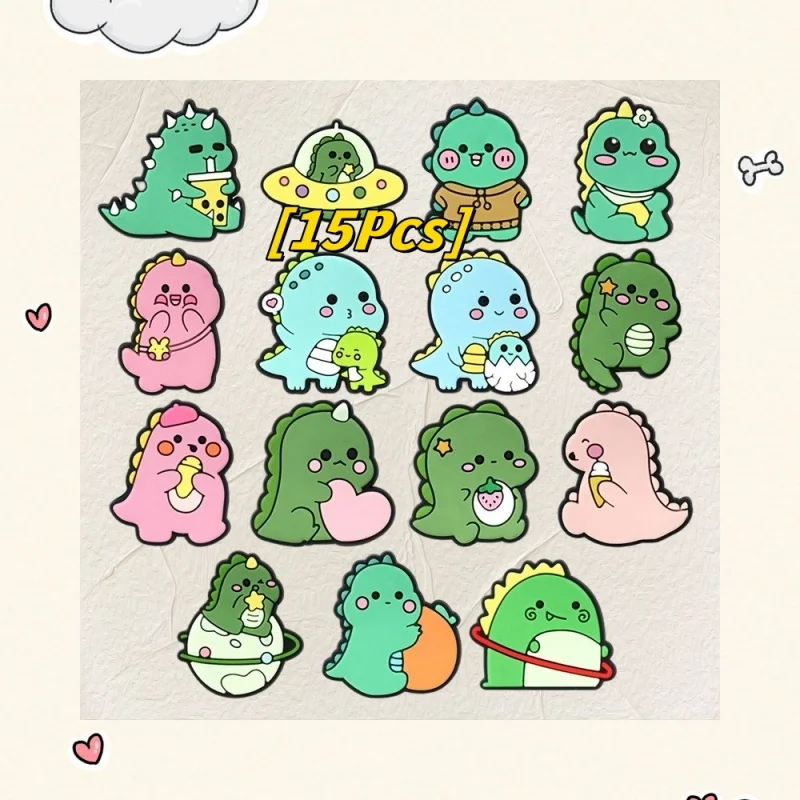 

Dinosaur Theme Shoe Button Decor Funny Green Pink Blue Dinosaur Shoe Charms Students Lovers DIY Holiday Present