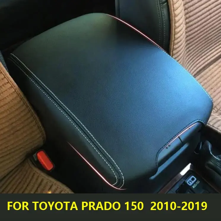 

For Toyota Prado 150 2010 2011 2012 2013 2014 2015 2016 2017 -2019 Microfibre Leather car Center Armrest box Cover car interior