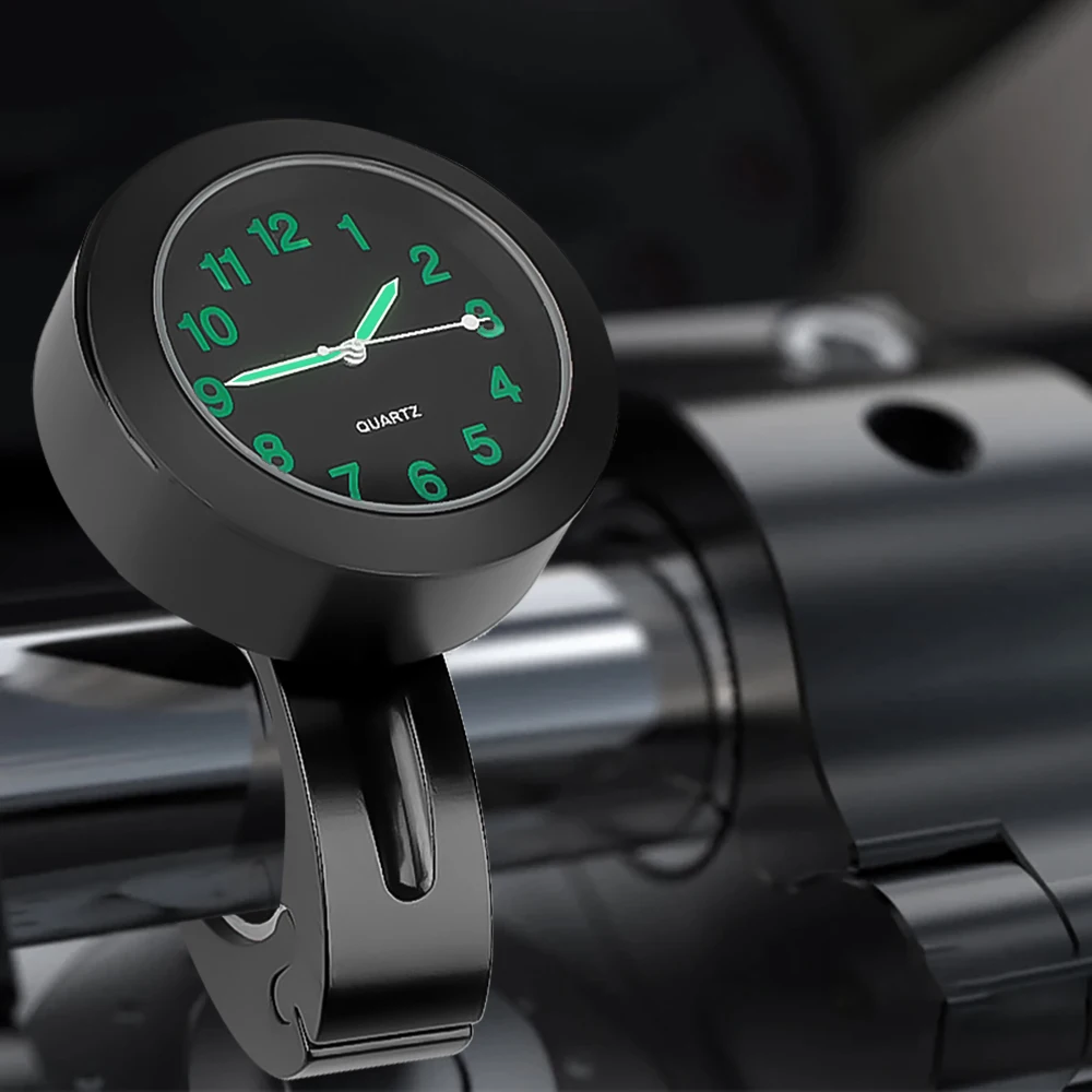Motorcycle Handlebar Clock Durable Stainless Steel Refit Night Vision Waterproof Shockproof Buckle Watch For Motobike Bicycle image 6