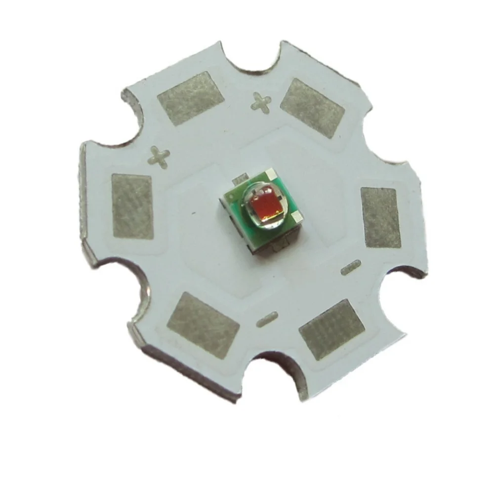 Epistar 3W 3535 660NM أحمر عميق عالي الطاقة 660NM نمو النبات مصباح ليد للخزانة/الخزان/حوض السمك مع 20 مللي متر PCB