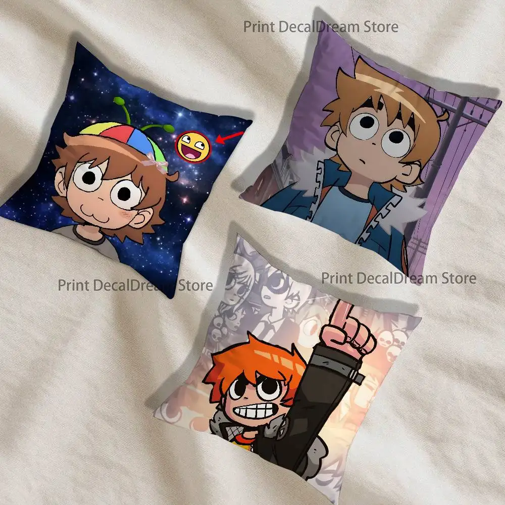 

Comic S-Scott P-PilgrimS Pillow Case Ultra Soft Skin Friendly Fabric Cloud Like Comfort & Concealed Zipper