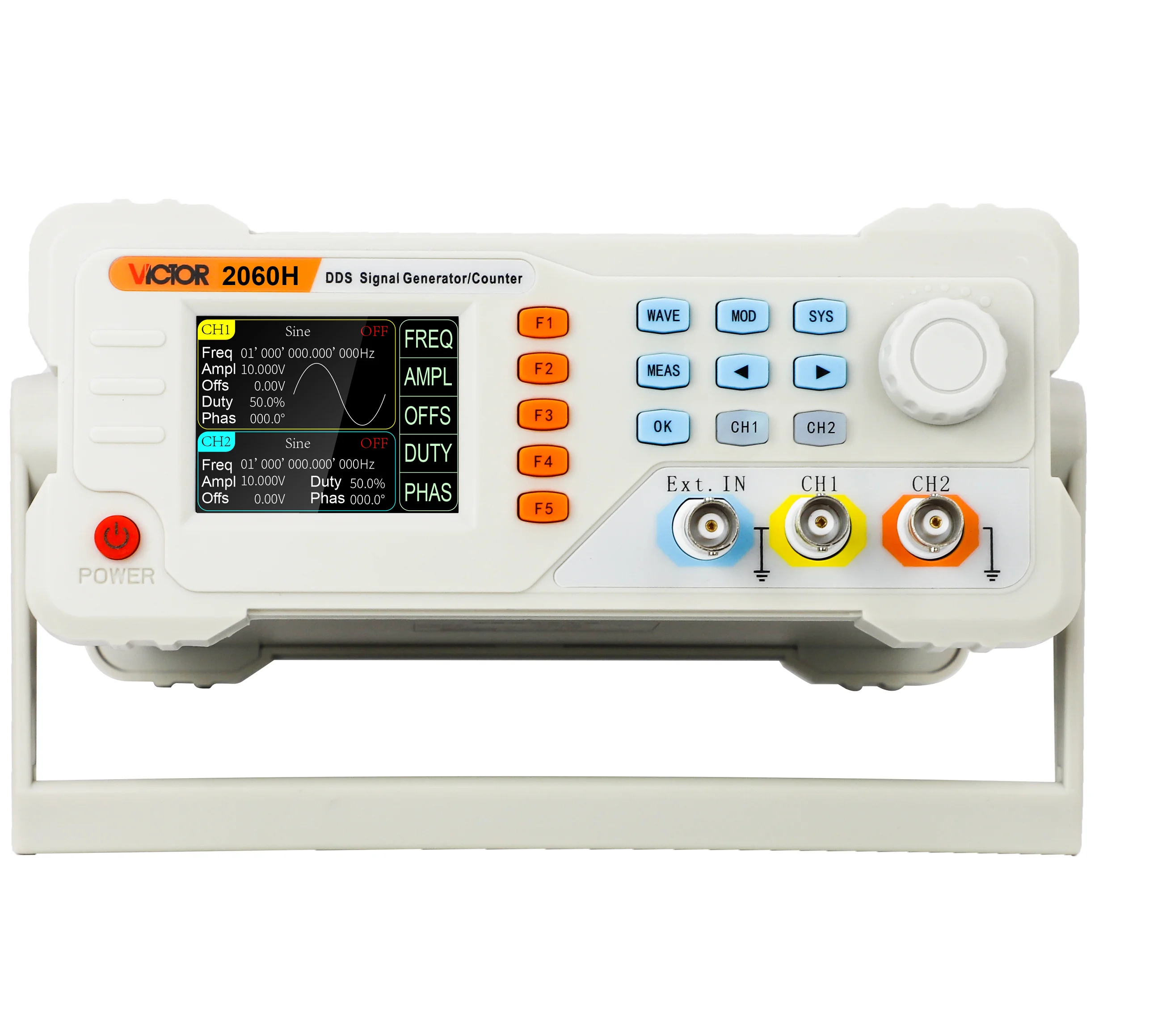 VICTOR 2060H 60MHz DDS Dual channel Various Waveform Range Frequency 100MHz USB Function Digital Signal Generator Counter