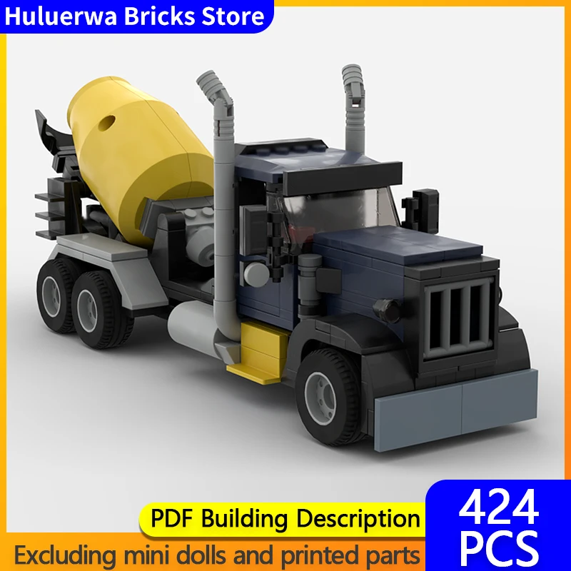 

Speed Racing Car Model MOC Building Bricks Cement Mixer Truck Modular Technology Children Holiday Gifts Assemble Toys Suit