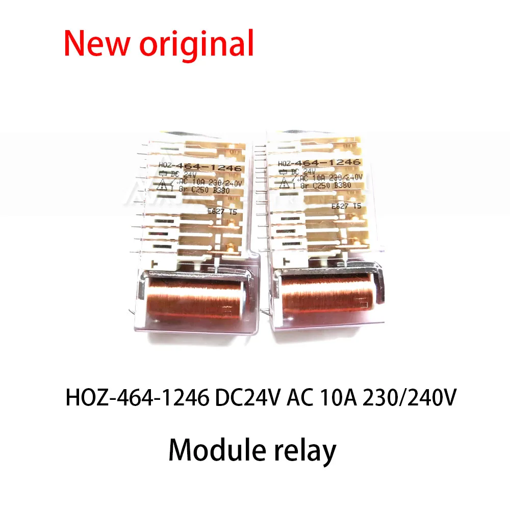 (1pcs) 100% New relay HOZ-464-1246DC24VAC10A 230/240V Module relay