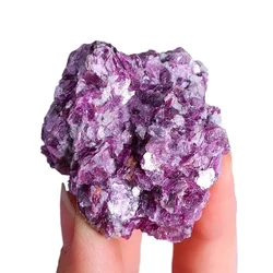 Natural Crystal Purple Mica Raw Stone Irregular Cluster Ore Specimen Mineral Flashy Reiki Wicca Spiritual Mineral Energy Stones