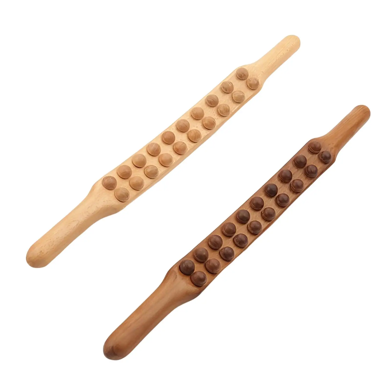 

60cm Wooden Scraping Stick Massage Tool Massager for Neck Legs Waist