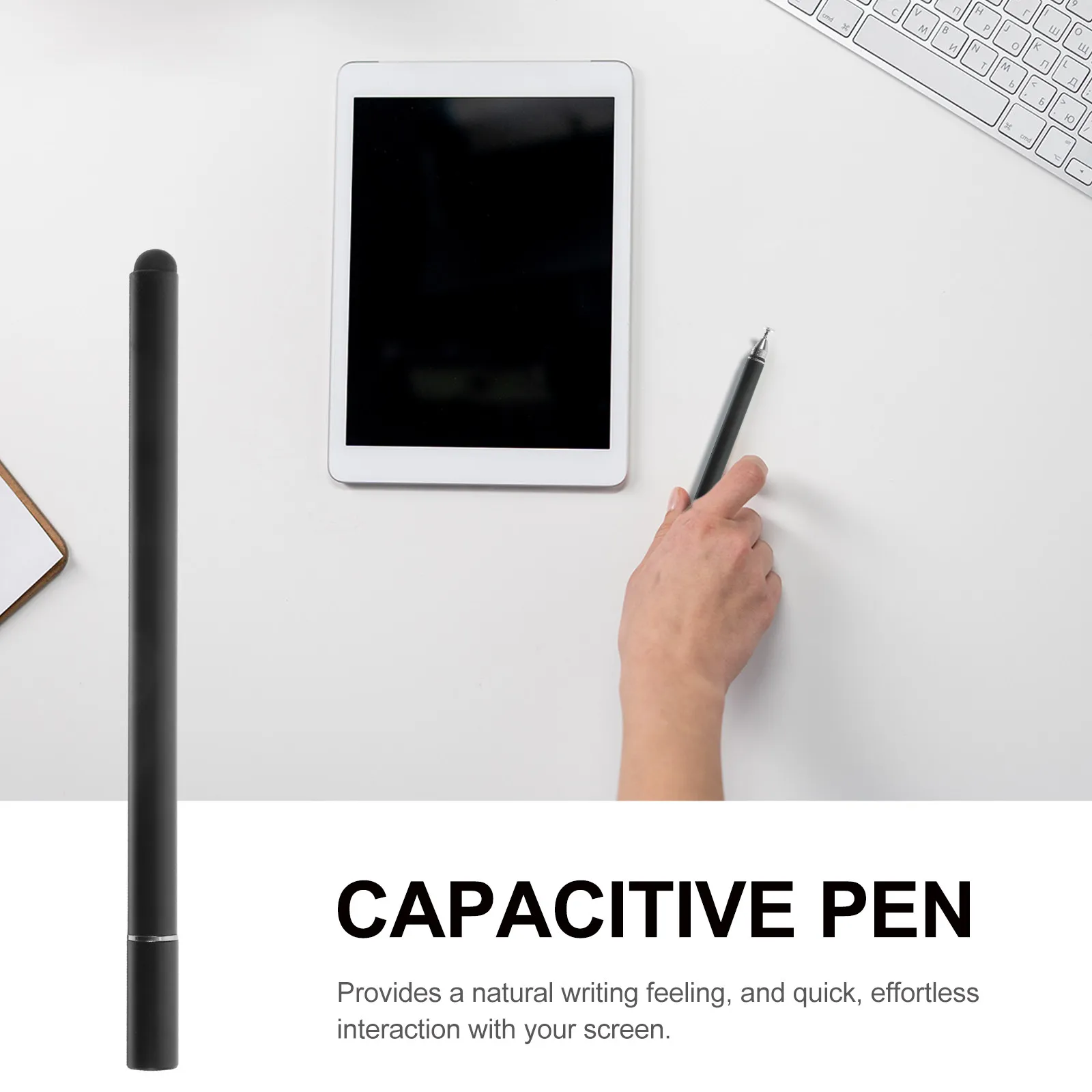 Universal Capacitive Stylus Pen for Tablets Phones Mobiles Cellphones Clear Suction Cup Not Easy to Fall Comfortable Grip