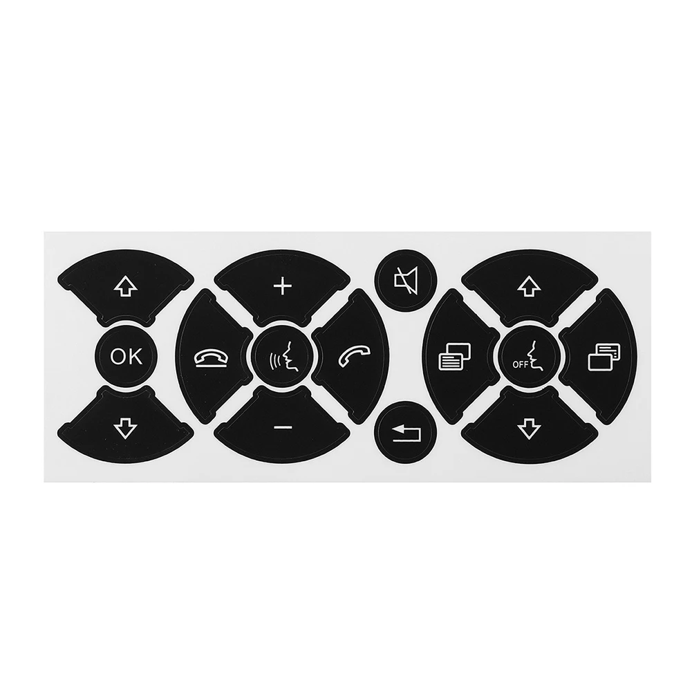 Front Switch Button Sticker Black Direct Replacement Fix Scratched Interior Trim Repair Stickers For Mercedes C E G 2007-2014