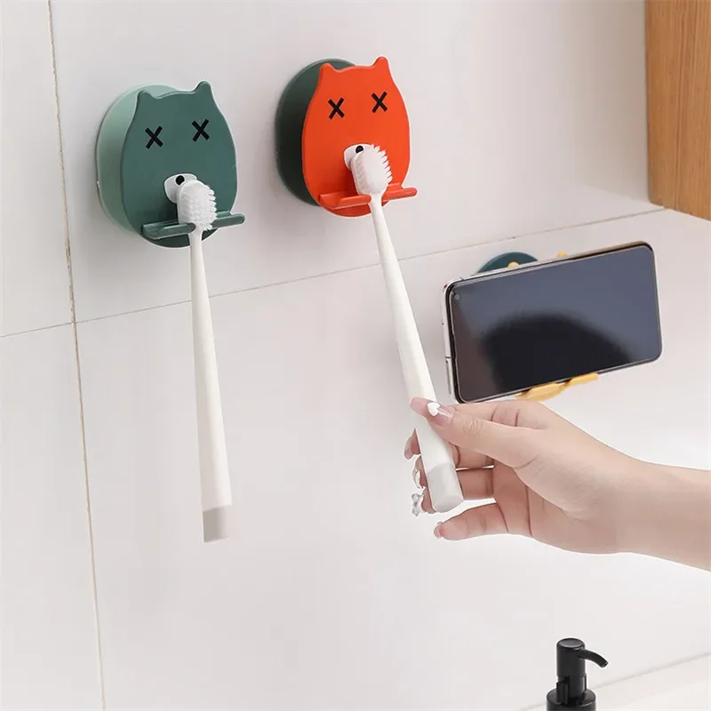 

Electric Toothbrush Storage Rack Cartoon Children's Punching Free Toothbrush Rack Multifunctional Wall Toothbrush Rack