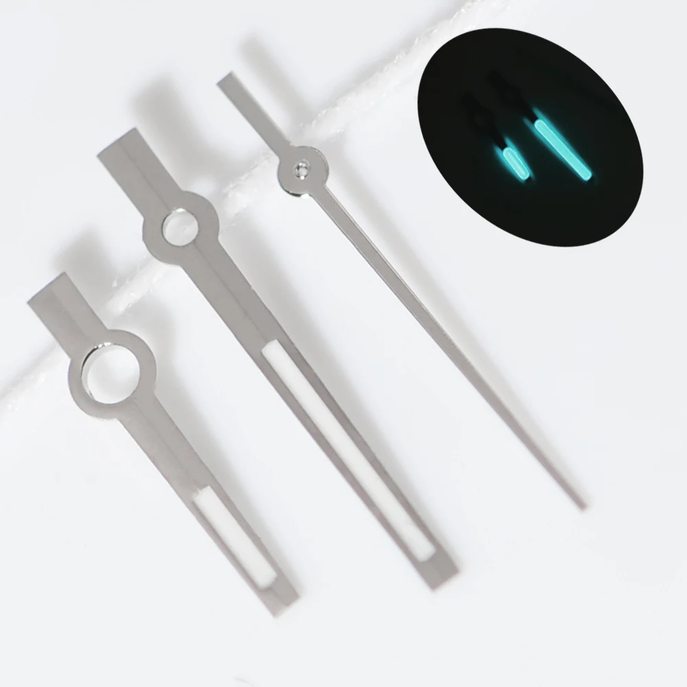 Logbook Nh35 Hands 8*12*12.5MM Baton Datejust Hands Watch Pointer Green Blue 3C Luminous Watch Accessories Needles image 3
