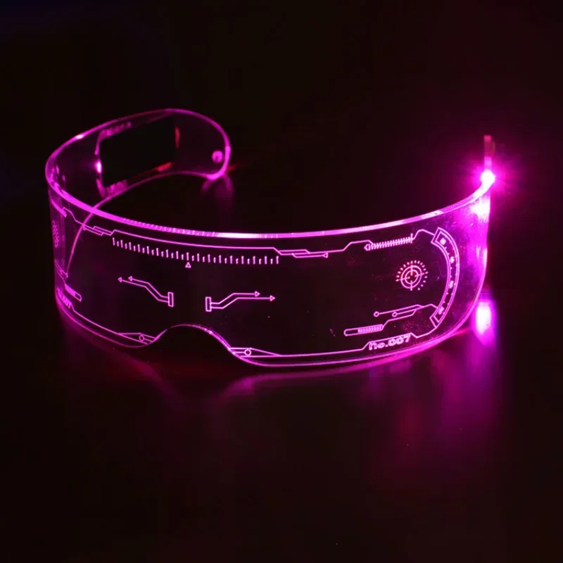 

LED Goggles Festival Christmas Colorful Luminous Glasses for Music Bar KTV Valentine's Day Party Decoration Performance Props