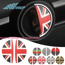 For Mini Cooper F54 F55 F56 F60 R55 R56 R60 Car Door Handle Stickers Countryman Clubman Internal decorative accessories
