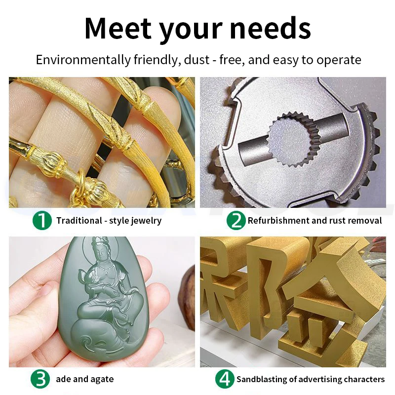 Jewelry Manual Sandblasting Machine Gold And Silver Sandblasting Processing Antique Gold Bacelet Pneumatic Water Sandblasting