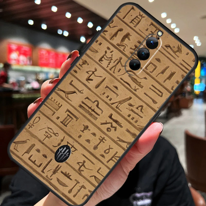 Egyptian Hieroglyphics Case For Nubia Red Magic 9 Pro 8 Pro 8S Pro Plus Red Magic 6 7 6S 7S Pro 5G 5S 6R Cover