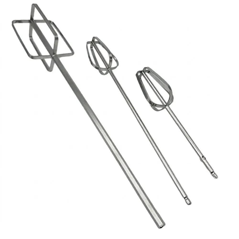 Professional 304 Stainless Steel Stirring Paddle For Power Drill Paint Epoxy Mortar Mixer Rod Efficient Tool Kit