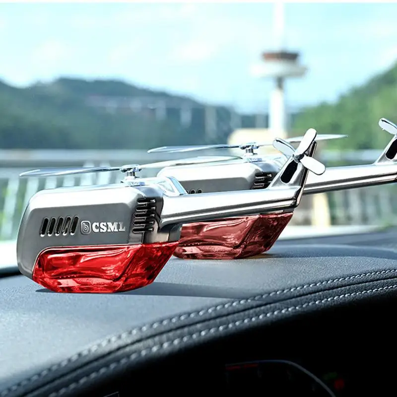 Solar Powered Aromatherapy Ornament Dashboard Rotary Helicopter Essential Oil Diffuser Automatic Air Freshener Auto Interior