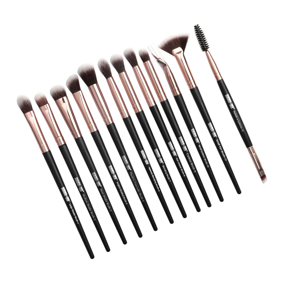 

1 Set of 12PCS Kit Eyeshadow Brush Fashionable Makeup Tool Multifunctional Makeup Brush Kit Sturdy Brush Set f