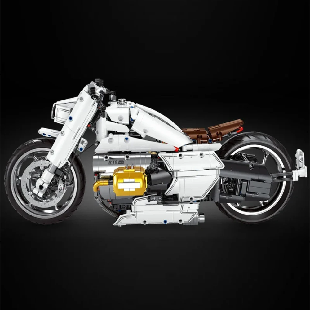 

MOC Technical R18 Motorcycle Building Blocks Bricks Sports Model Assembling Toy Kid Desktop Toy For Birthdays Christmas Presents