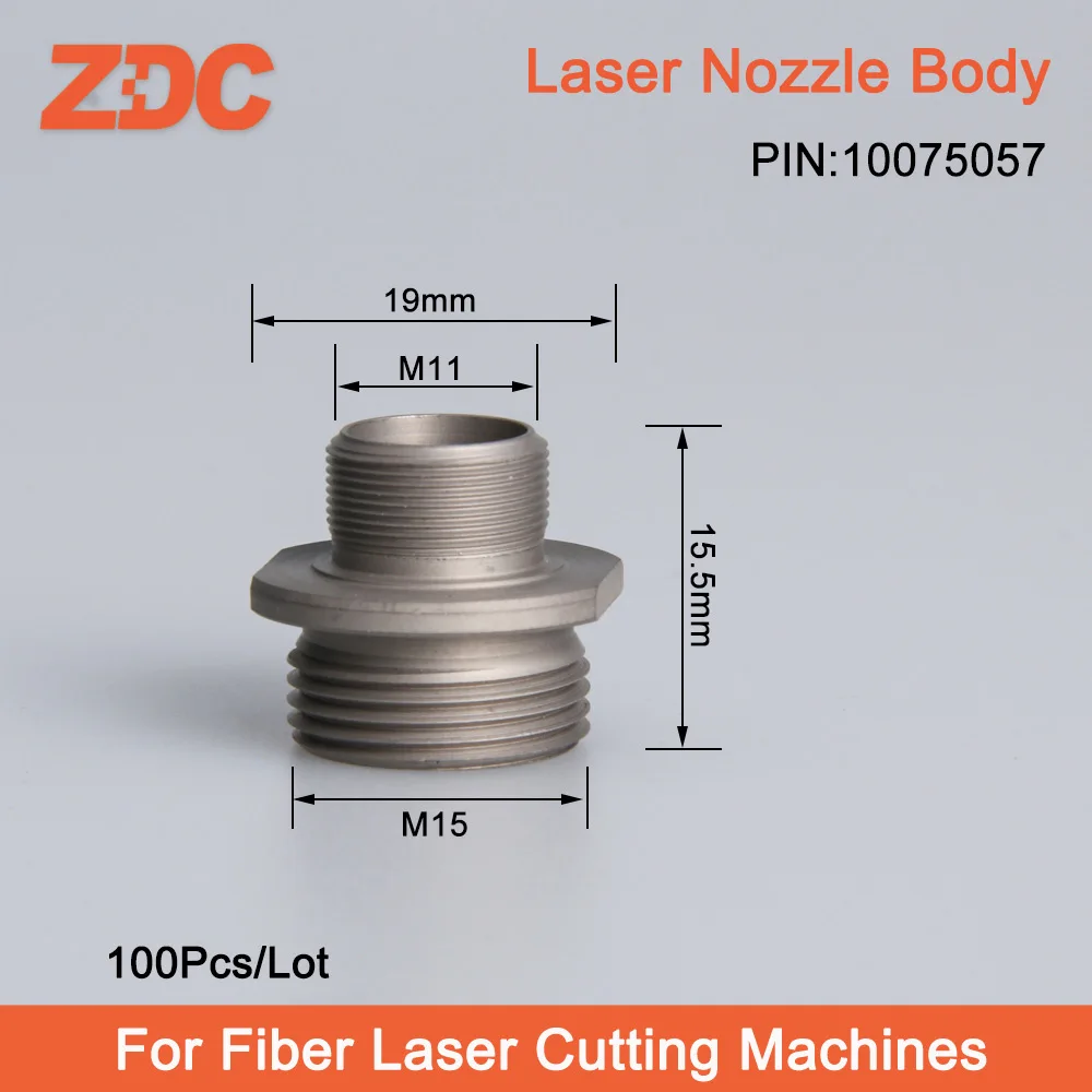 100pcs/lot Laser Nozzle Body Inner Reference By 10075057 For Fiber Laser Cutting Machines