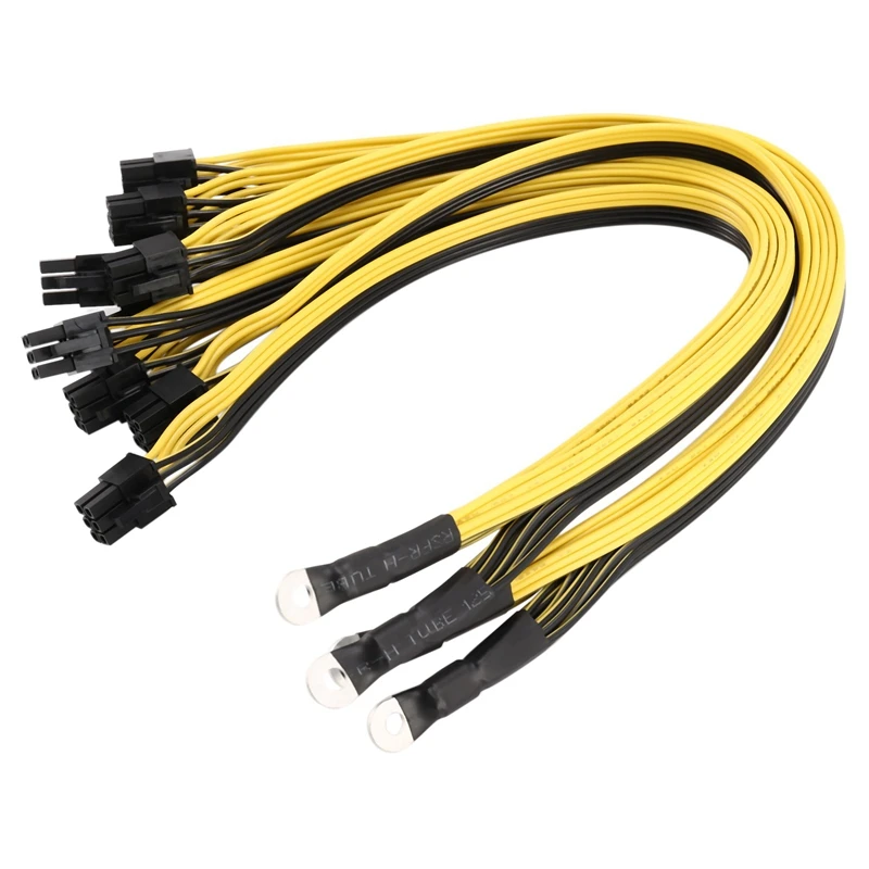 

2Pcs S7 S9 To 5X PCI-E Pcie 6Pin GPU Graphics Card Splitter Power Cable BTC Miner Bitcoin S11 T9+X10 L3+A3 A841 M3 P3P3