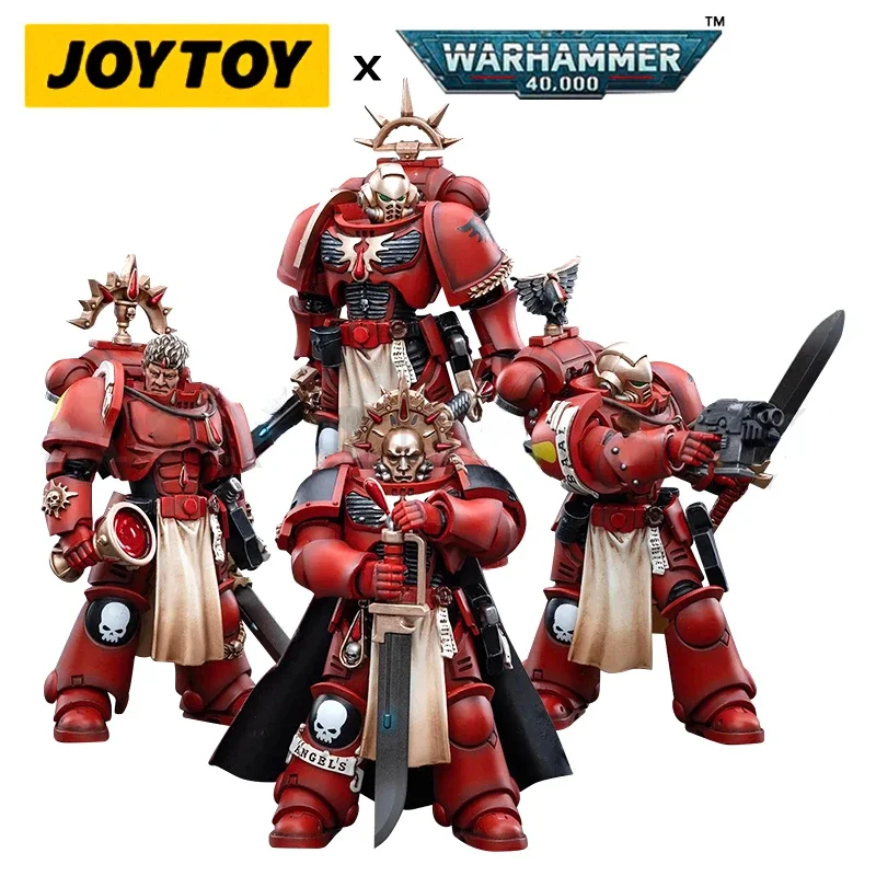 JOYTOY 1/18 Actionfigur (4 TEILE/SATZ) 40K Blood Angels Veteran Version 2 Anime Collection Militärmodell