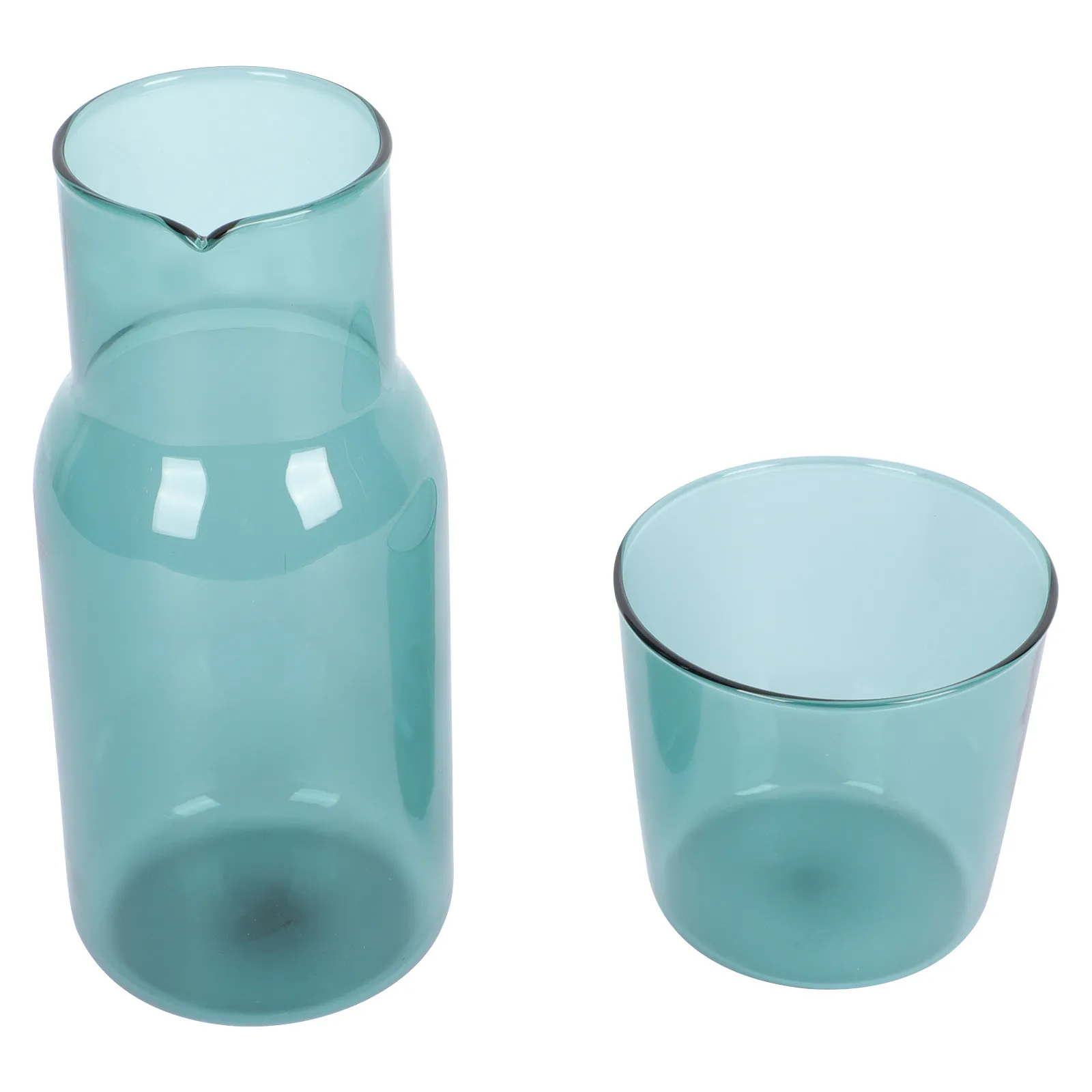 

1Set Glass Cup Set High Toughness Water Kettle Thickened Mouth Smooth Texture Clear Glass Home Drinking Beverage Mug Kit
