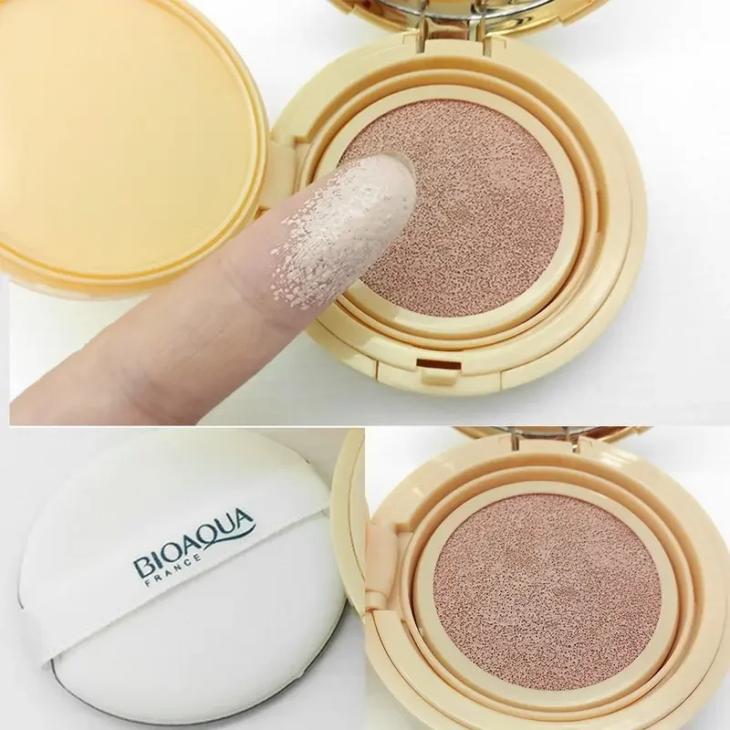 Air Cushion Moisture CC Cream Brighten Concealer Moisturizer Foundation Face Whitening Makeup Facial Base Perfect Cover Cosmetic