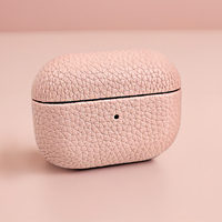 Full leather protective case For AirPods 4/3/2 wireless Bluetooth earphone case, AirPods pro/pro2 lychee pattern earphone case