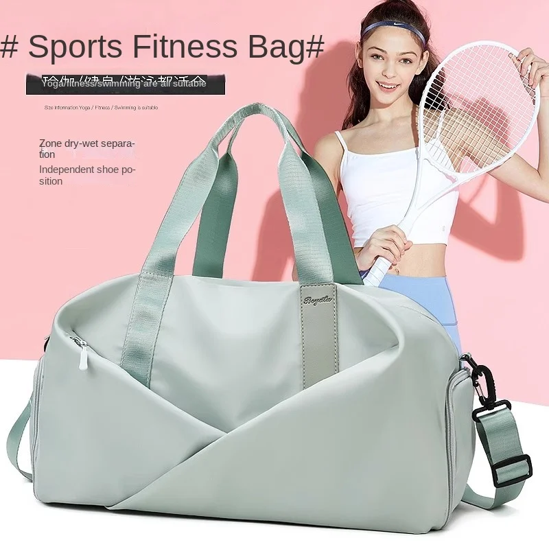 Trening jogi fitness sportowy przechowywania na sucho i na mokro pojemna torba torba podróżna typu crossbody