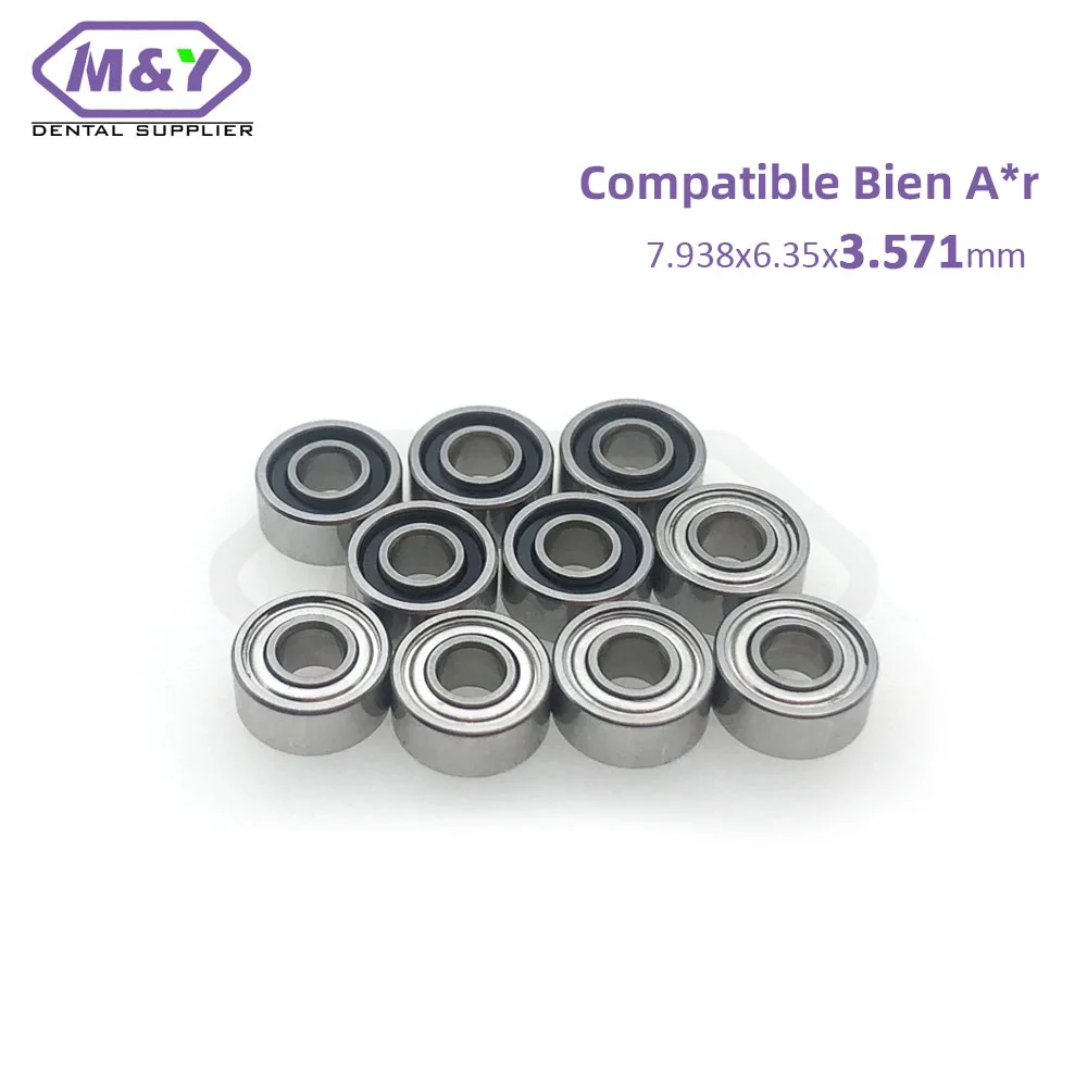 

10pcs Super quality High speed Bien Air handpiece dental turbine Ceramic balls bearings 7.938x6.35x3.571mm