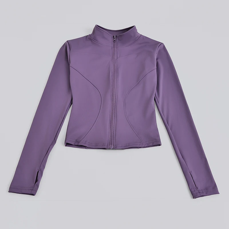 Spring/Summer Best-Selling Women’s Jackets Coats Stand-Up Collar Yoga Wear Jacket Women’s Cycling Top Stretchy Short Sports Coat