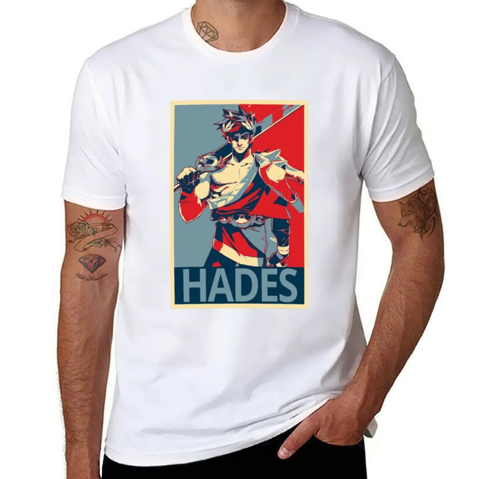 Футболка Hadesus, мужская футболка из 100% хлопка, мужская футболка, роскошная футболка