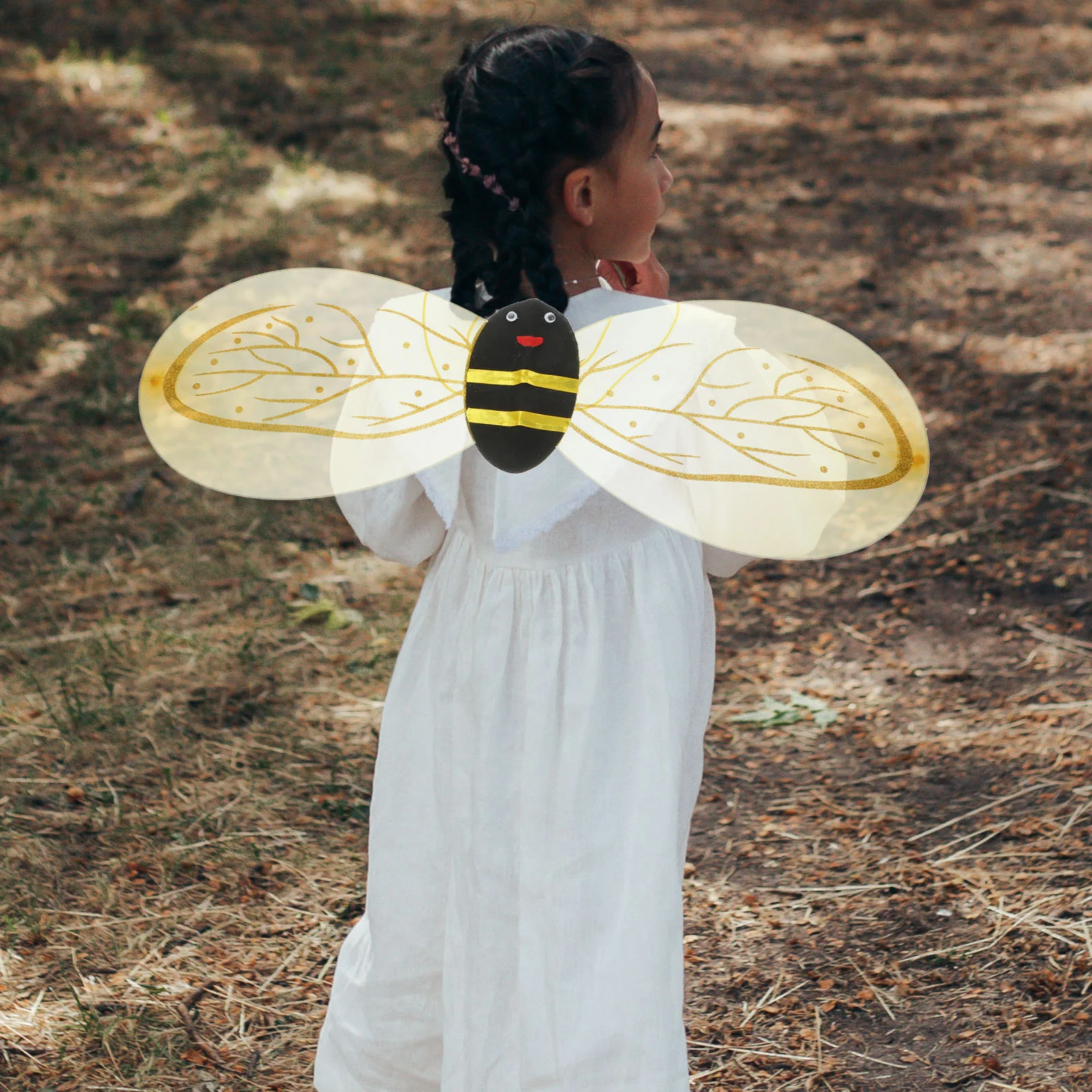 

Bee Wings Set Kids Clothing Costume Decor Wand Prop for Kids Gift Antenna Foldable Cosplay Fabric Miss