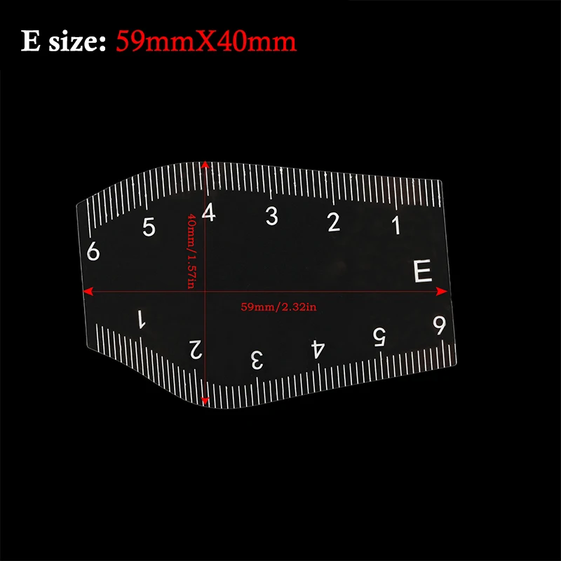 5개입 휴대용 즉시 눈썹 정리 도구 눈썹 디자인 자 선물 내구성 있는 눈썹 쉐이핑 스텐실