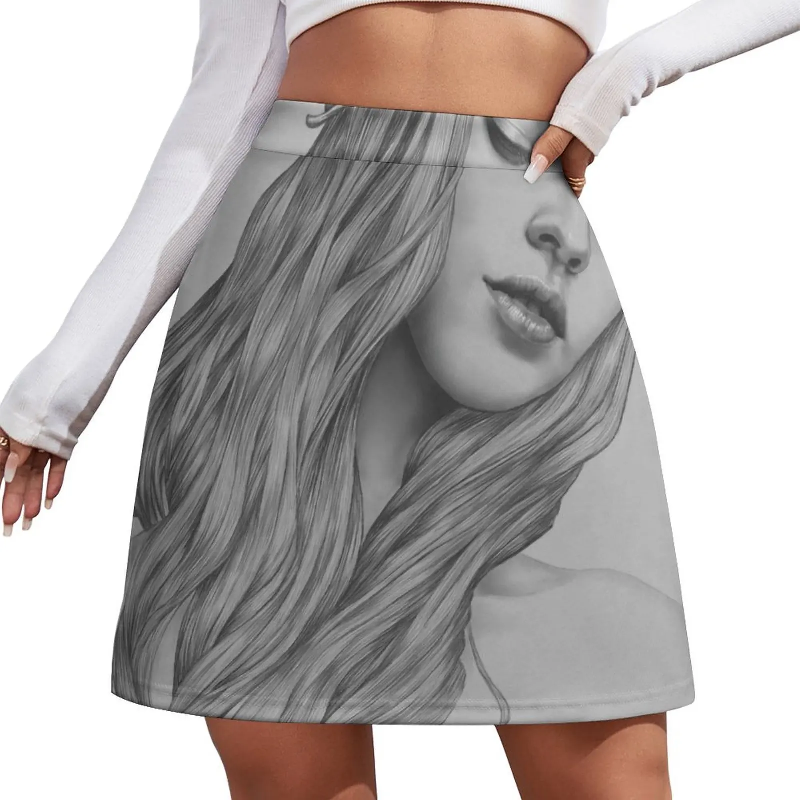 

Patience digital illustration of a young girl Mini Skirt Kawaii short skirts for women summer dress women 2026 cute skirt