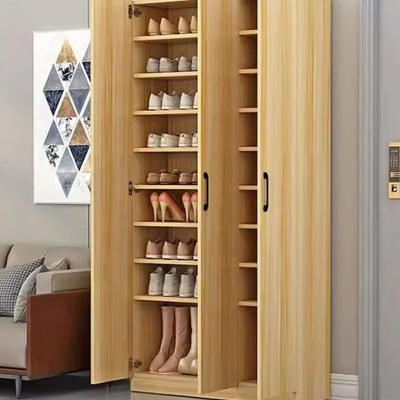 Wood Entryway Shoes Racks Dust Proof Luxury Narrow Living Room Shoes Racks Hallway Small Organizador De Zapatos Furniture