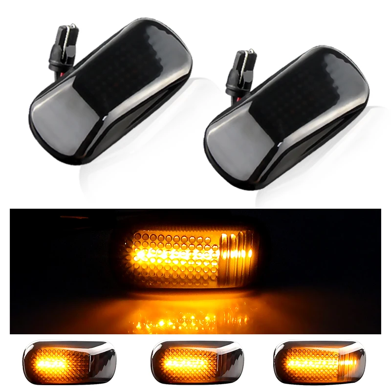 

2× for Acura Integra Type-R DC2 RSX DC5 NSX NA1 NA2 for Honda Accord Civic City - LED Dynamic Side Marker Light Car Turn Signal