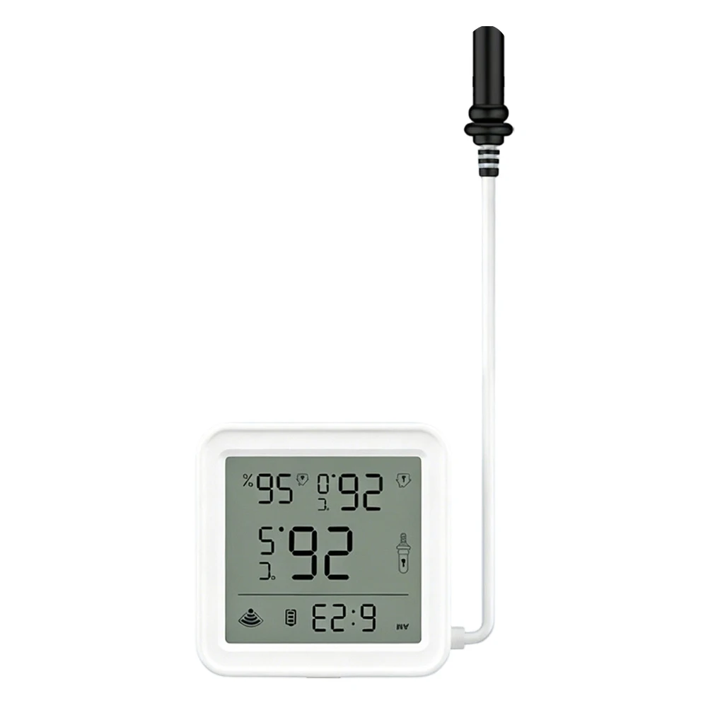Temperature Humidity Meter with WiFi Connectivity and 1m External Probe for Real-Time Remote Environmental Data